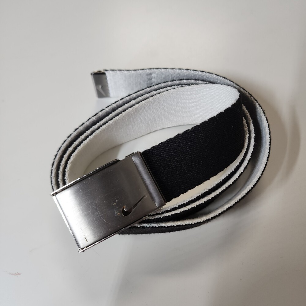 Nike Web Belt One Size Black White